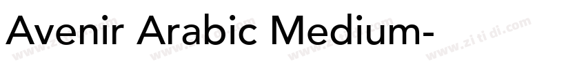 Avenir Arabic Medium字体转换